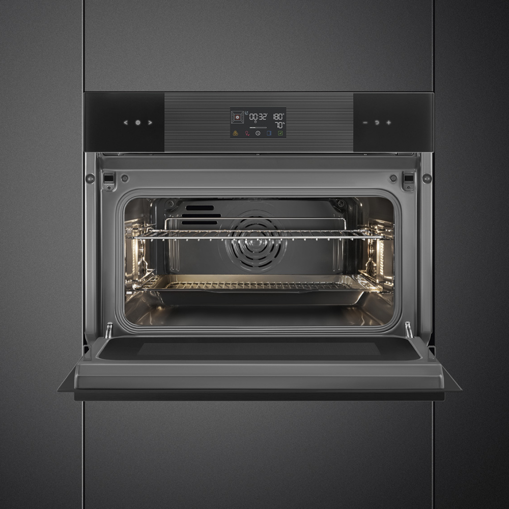 Lò nướng kèm vi sóng Smeg SO4102M1B3 Linea âm tủ – ảnh 6