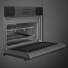 Lò nướng kèm vi sóng Smeg SO4102M1B3 Linea âm tủ ảnh 7