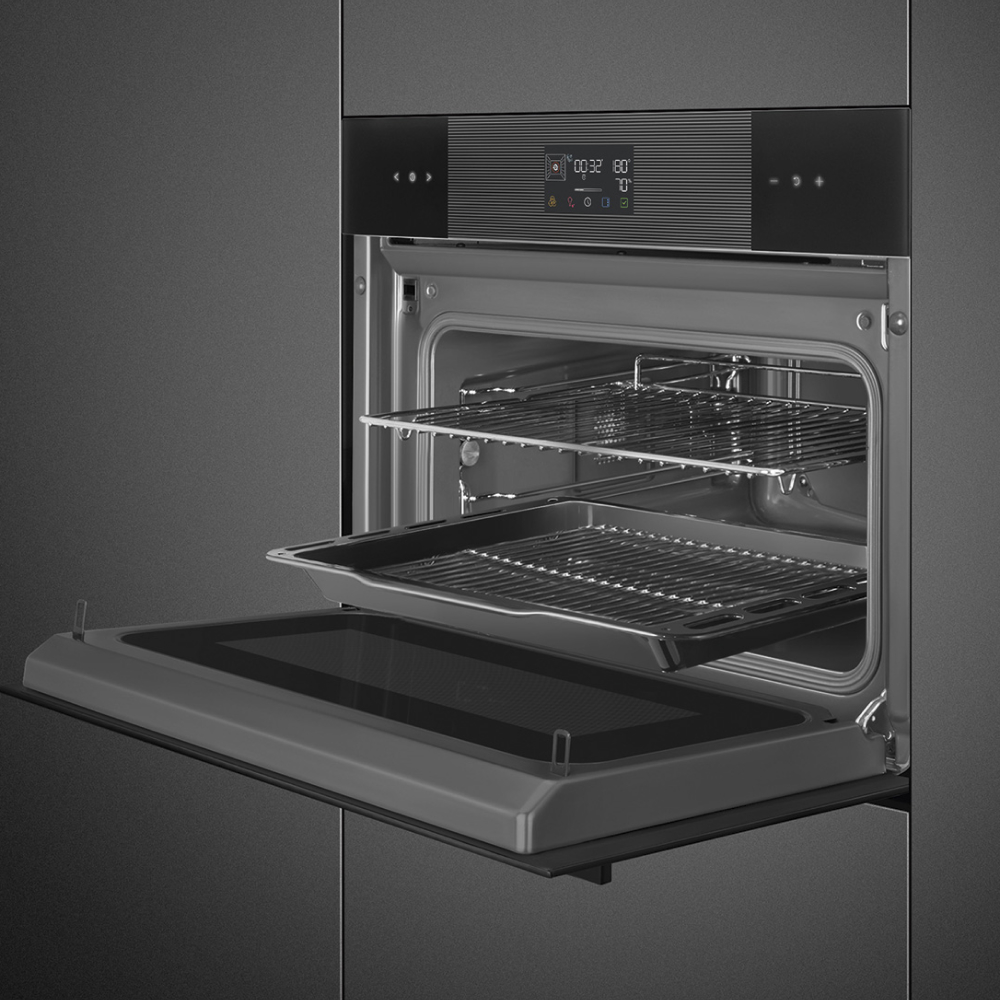 Lò nướng kèm vi sóng Smeg SO4102M1B3 Linea âm tủ – ảnh 8