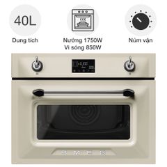 Lò nướng kèm vi sóng SMEG Victoria SO4902M1 âm tủ