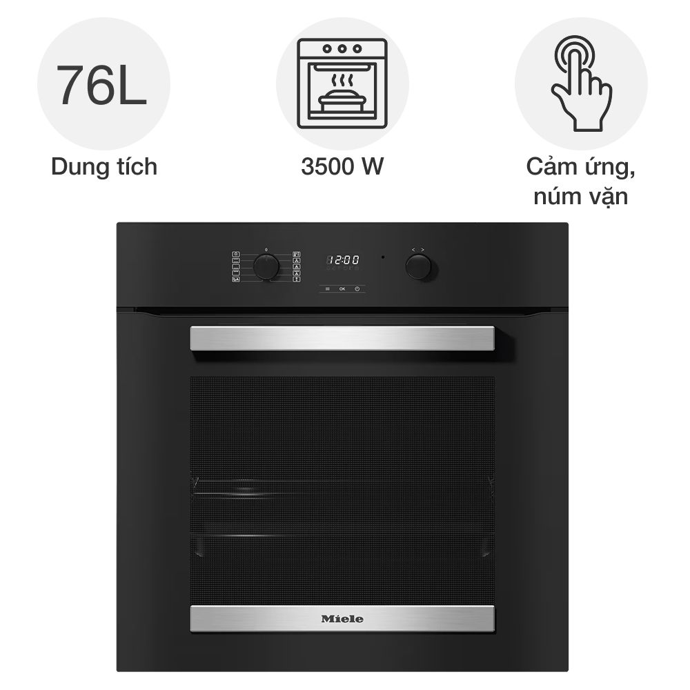 Lò nướng Miele H 2455 B ACTIVE âm tủ