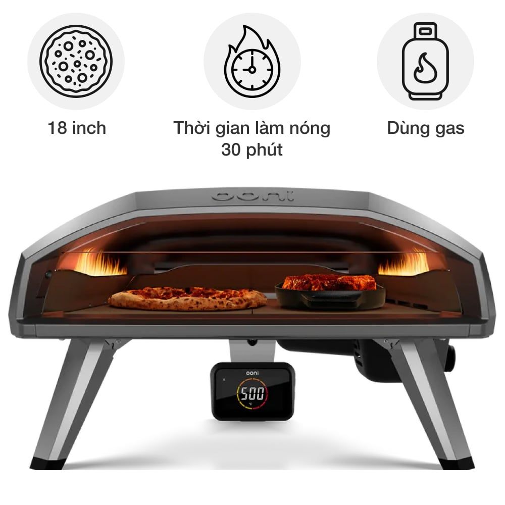 Lò nướng pizza ngoài trời Ooni Koda 2 Pro 2nd Generation 18 inch
