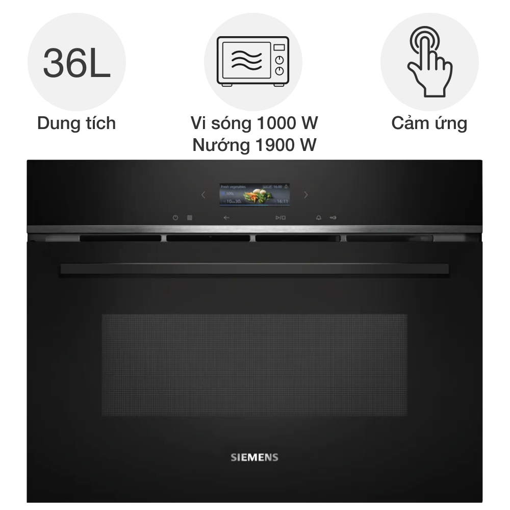 Lò vi sóng kèm nướng Siemens CE732GXB1 iQ700 âm tủ