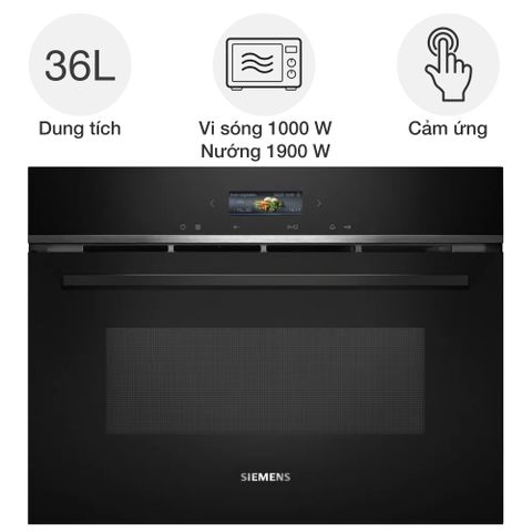 Lò vi sóng kèm nướng Siemens CE732GXB1 iQ700 âm tủ