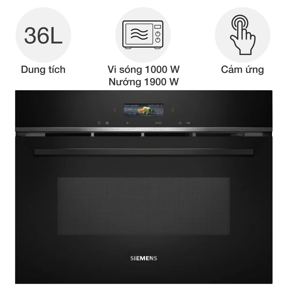 Lò vi sóng kèm nướng Siemens CE732GXB1 iQ700 âm tủ