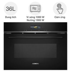 Lò vi sóng kèm nướng Siemens CE732GXB1 iQ700 âm tủ