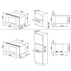 Lò vi sóng kèm nướng Smeg Cortina MP722AO ảnh 8
