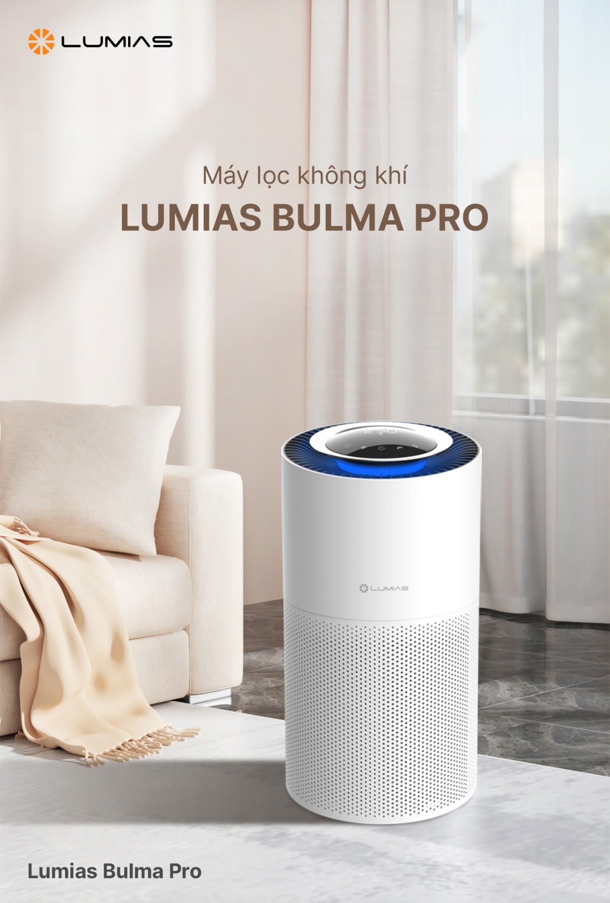 Máy lọc không khí Lumias Bulma Pro máy lọc không khí diện tích 55m² – ảnh 8