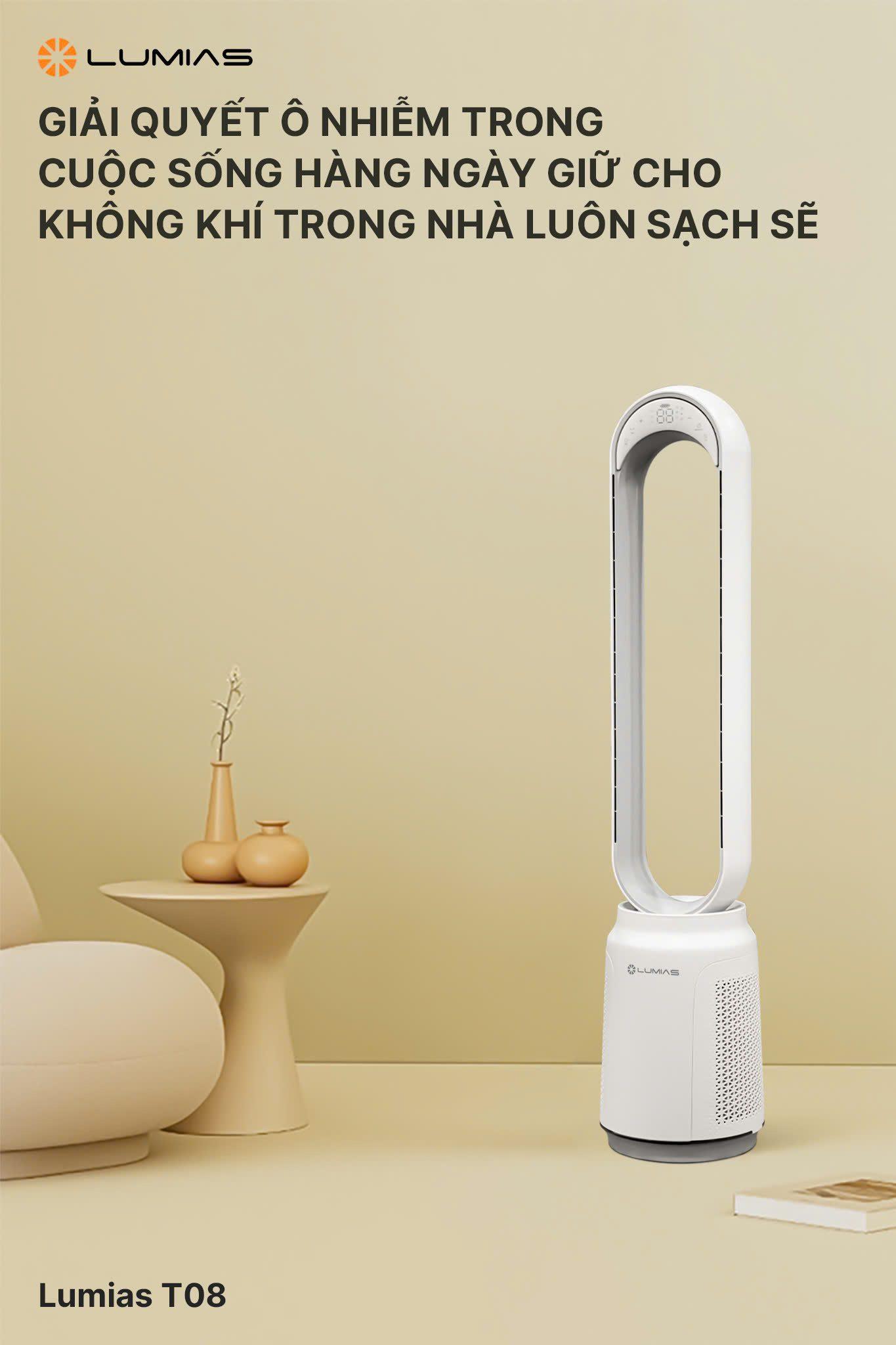 Quạt không cánh Lumias T08 quạt không cánh lọc không khí – ảnh 7
