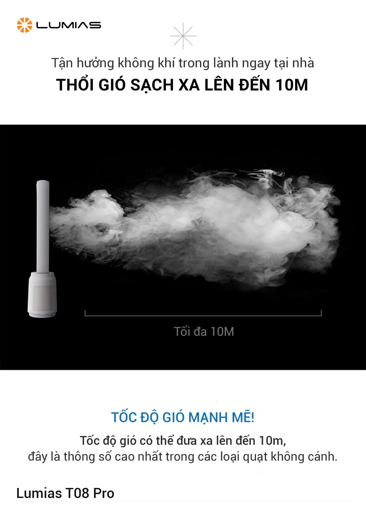 Quạt không cánh Lumias T08 Pro quạt không cánh lọc không khí – ảnh 4