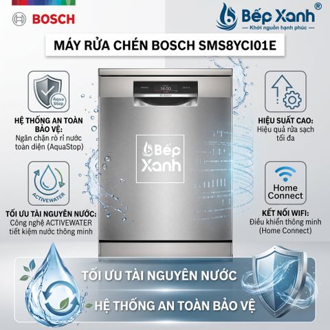 Chi tiết thiết kế Máy rửa chén Bosch SMS8YCI01E – ảnh 3