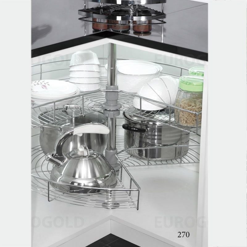 Mâm xoay 270 độ Eurogold EP270A - Inox SUS304, 80cm