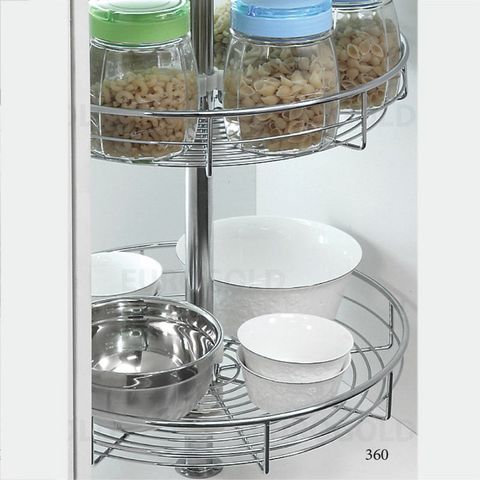 Mâm xoay 360 độ Eurogold TR360A - Inox mạ crom, 80cm