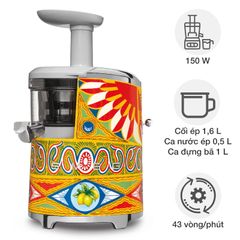 Máy ép chậm SMEG SJF01DGUK & Dolce&Gabbana Sicily Tình yêu của tôi ảnh 1