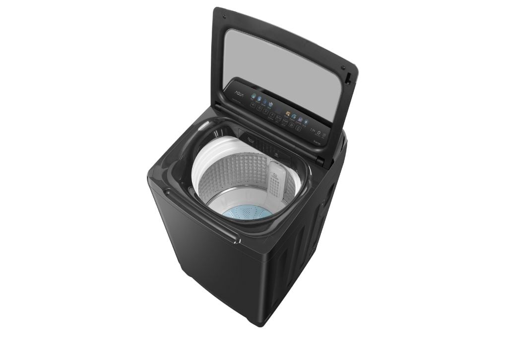 Máy giặt Aqua AWM11-B2158L(B) - bảng điều khiển và tiện ích Máy giặt Aqua AWM11-B2158L(B) - bảng điều khiển và tiện ích