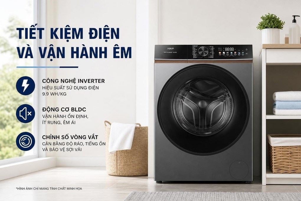 Máy giặt Aqua AW95-BP4657M(B) - chi tiết Máy giặt Aqua AW95-BP4657M(B) - chi tiết