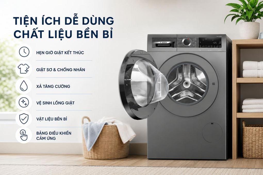 Máy giặt Bosch WGG25401SG Inverter 10 kg