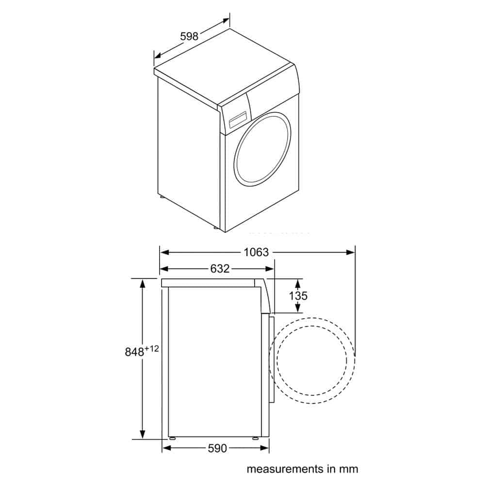 Máy giặt Bosch WAW28480SG Cửa Trước Series 8, 9kg – ảnh 2
