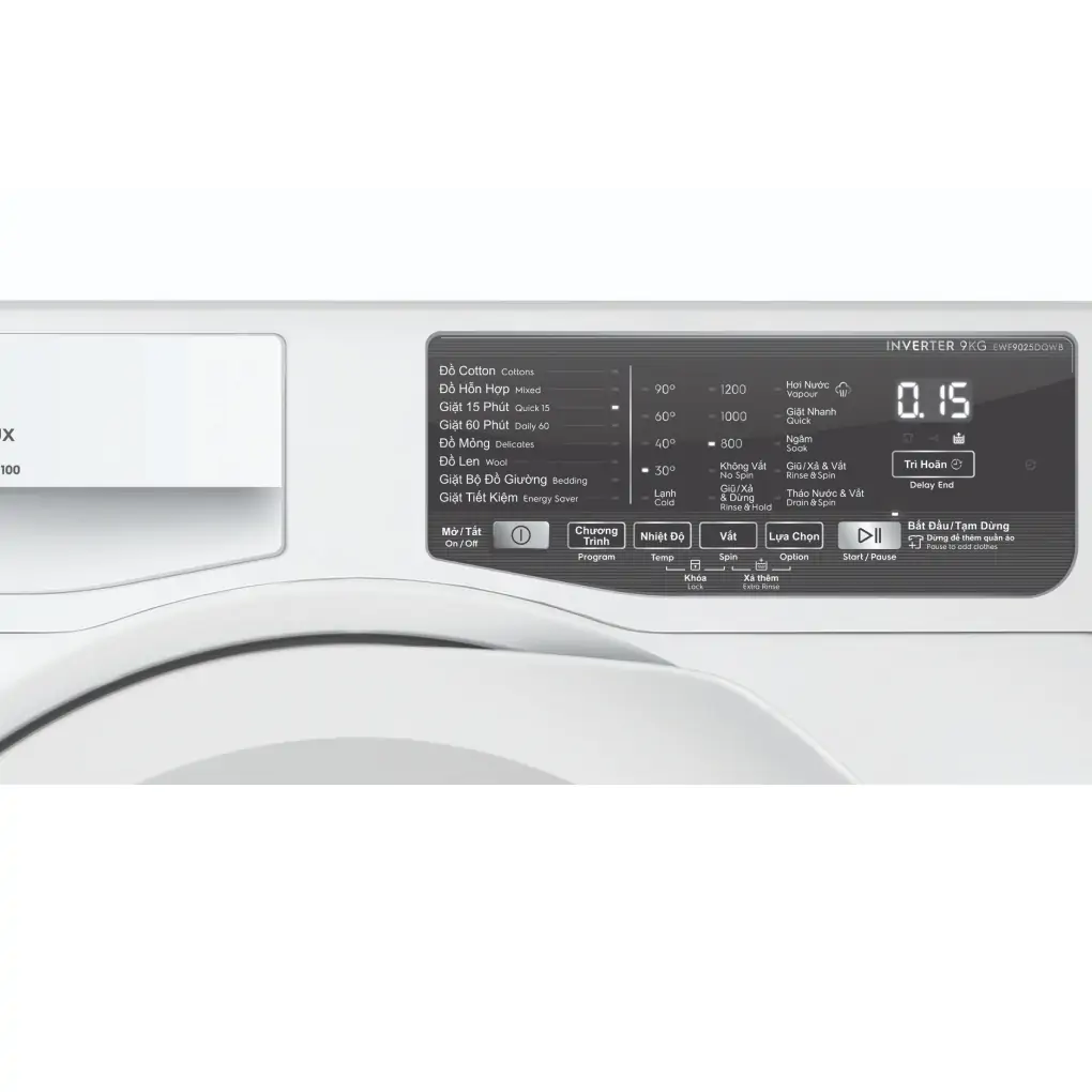 Máy giặt Electrolux Inverter 9 kg EWF9025DQWB – ảnh 3