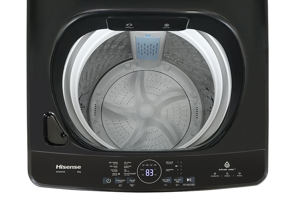 Máy giặt Hisense WT150F50 - bảng điều khiển và tiện ích Máy giặt Hisense WT150F50 - bảng điều khiển và tiện ích