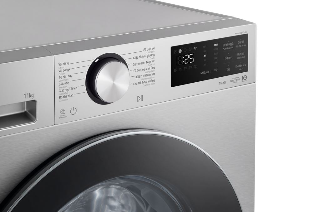 Máy giặt LG FX1411N5S - bảng điều khiển và tiện ích