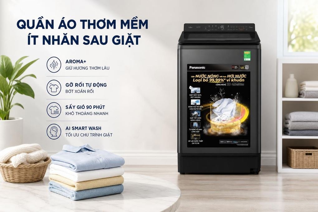 Máy giặt Panasonic NA-FD145V3BV - chi tiết Máy giặt Panasonic NA-FD145V3BV - chi tiết