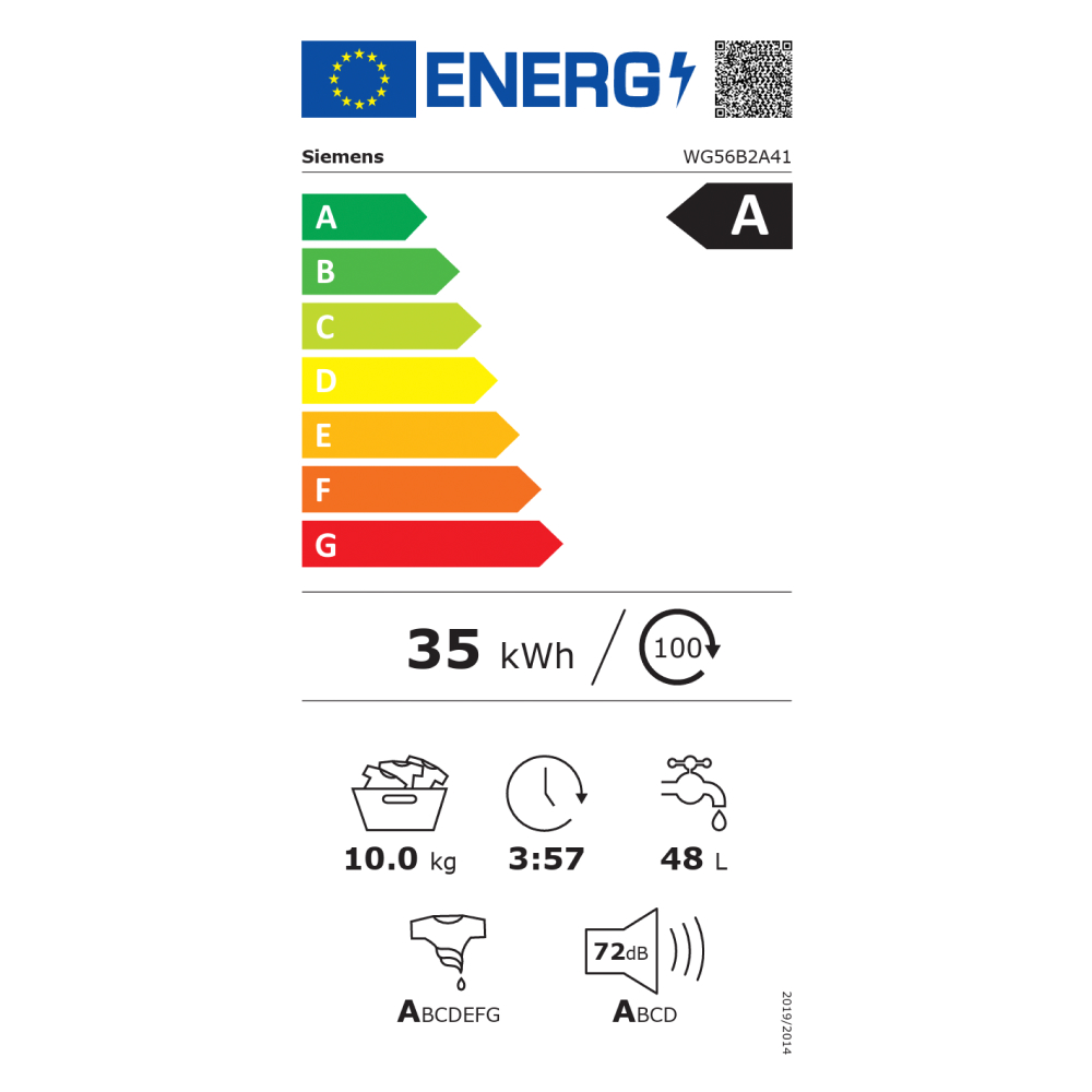 Máy giặt Siemens 10 kg WG56B2A41 iQ700 – ảnh 8