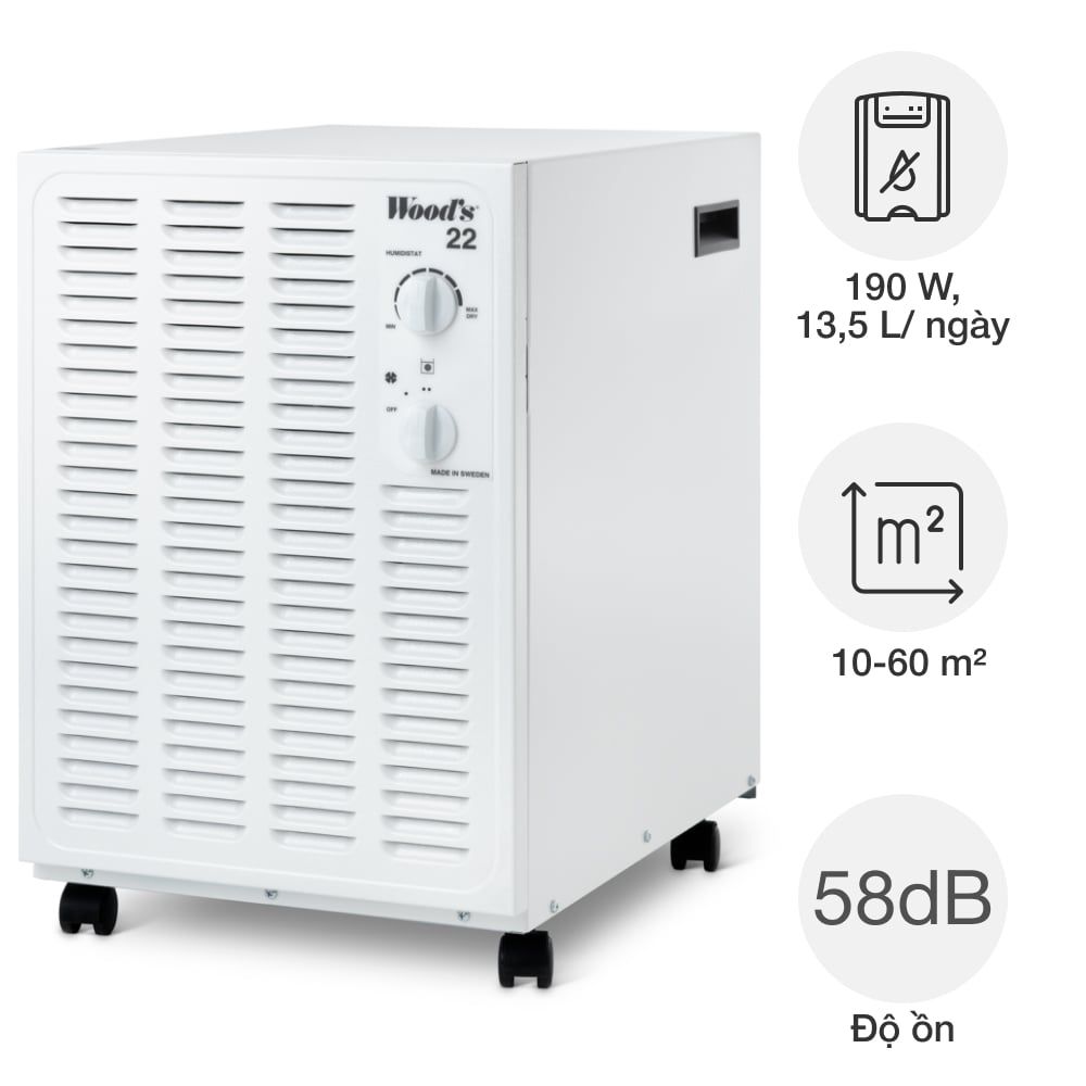 Máy hút ẩm Wood’s SW22FW