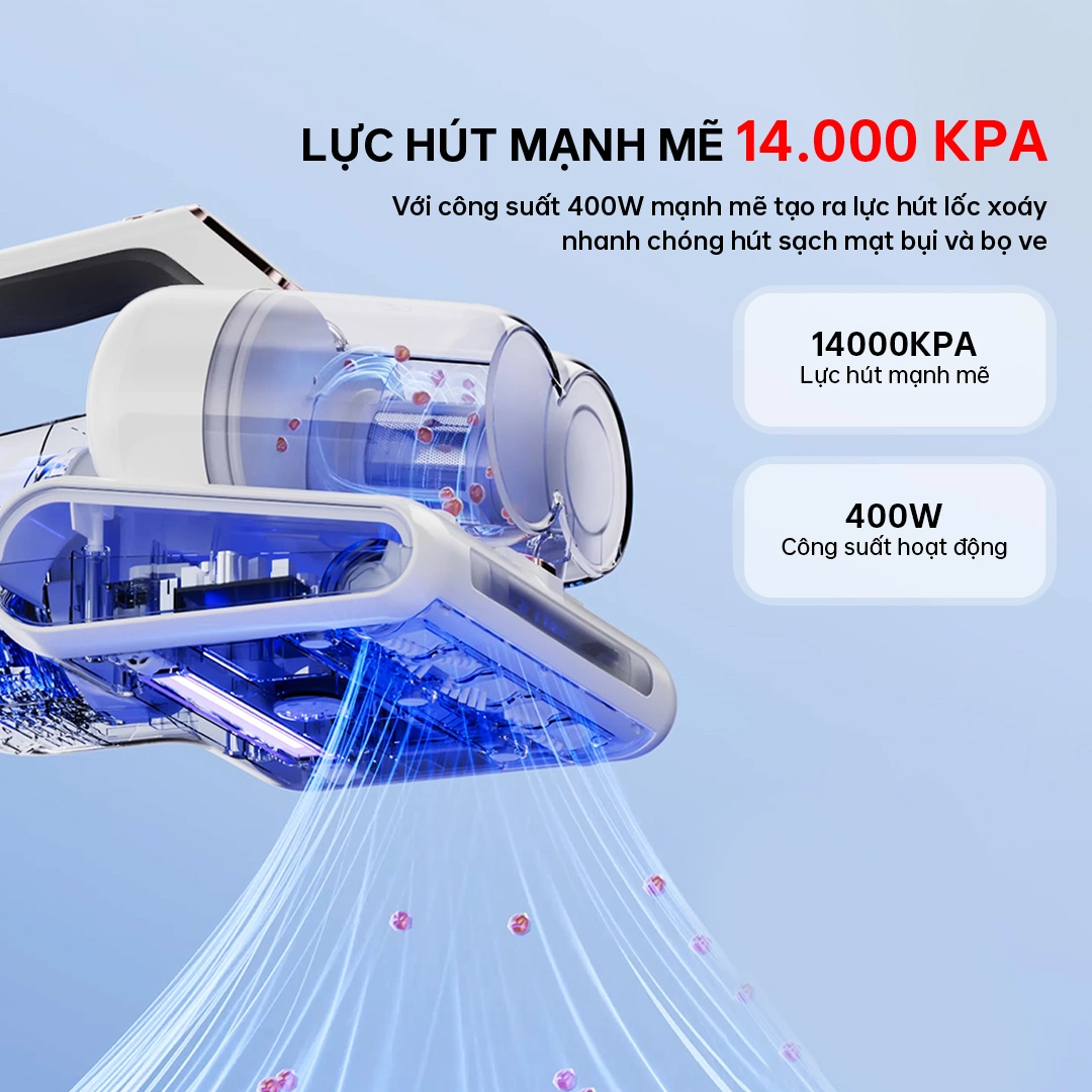 Máy hút bụi đệm giường cầm tay AQUA AQS-CMP105R(W)-VN – ảnh 3