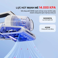 Máy hút bụi đệm giường cầm tay AQUA AQS-CMP105R(W)-VN ảnh 3