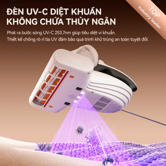 Máy hút bụi đệm giường Uwant M600 ảnh 7