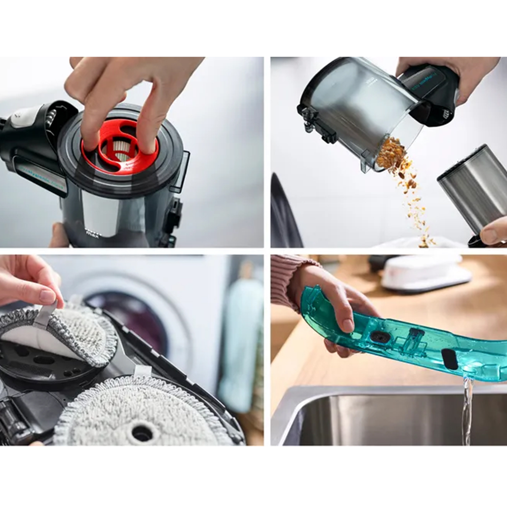 Hộp bụi và bình nước riêng – Máy hút bụi Bosch BCS71HYG3 lau nhà
