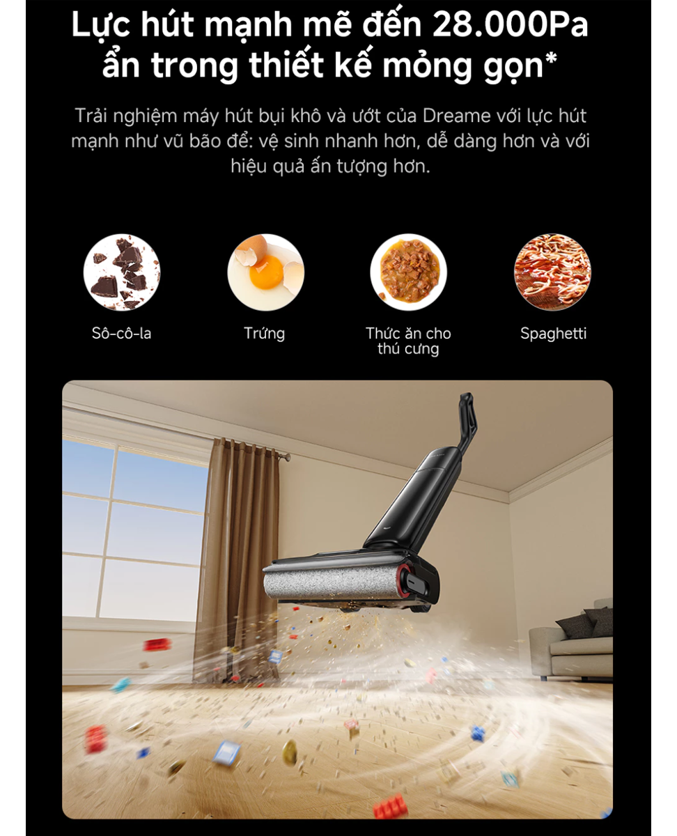 Máy hút bụi lau nhà cầm tay Dreame H16 FlexReach – ảnh 5