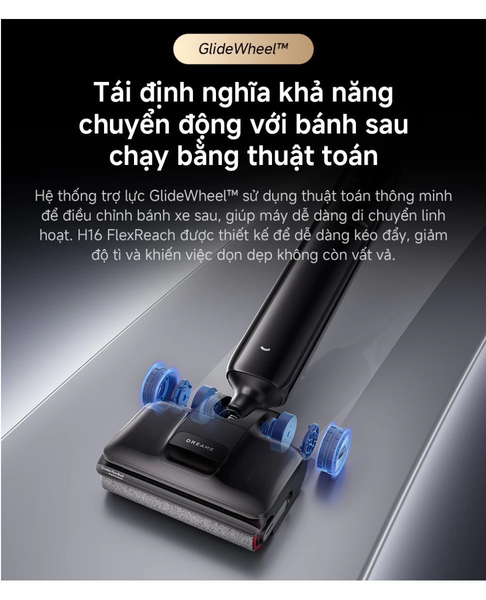 Máy hút bụi lau nhà cầm tay Dreame H16 FlexReach – ảnh 6