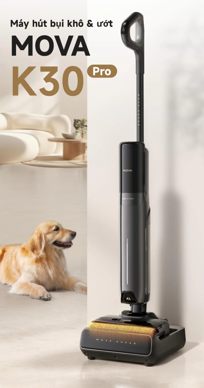 Máy hút bụi lau nhà khô và ướt Mova K30 Pro – ảnh 8