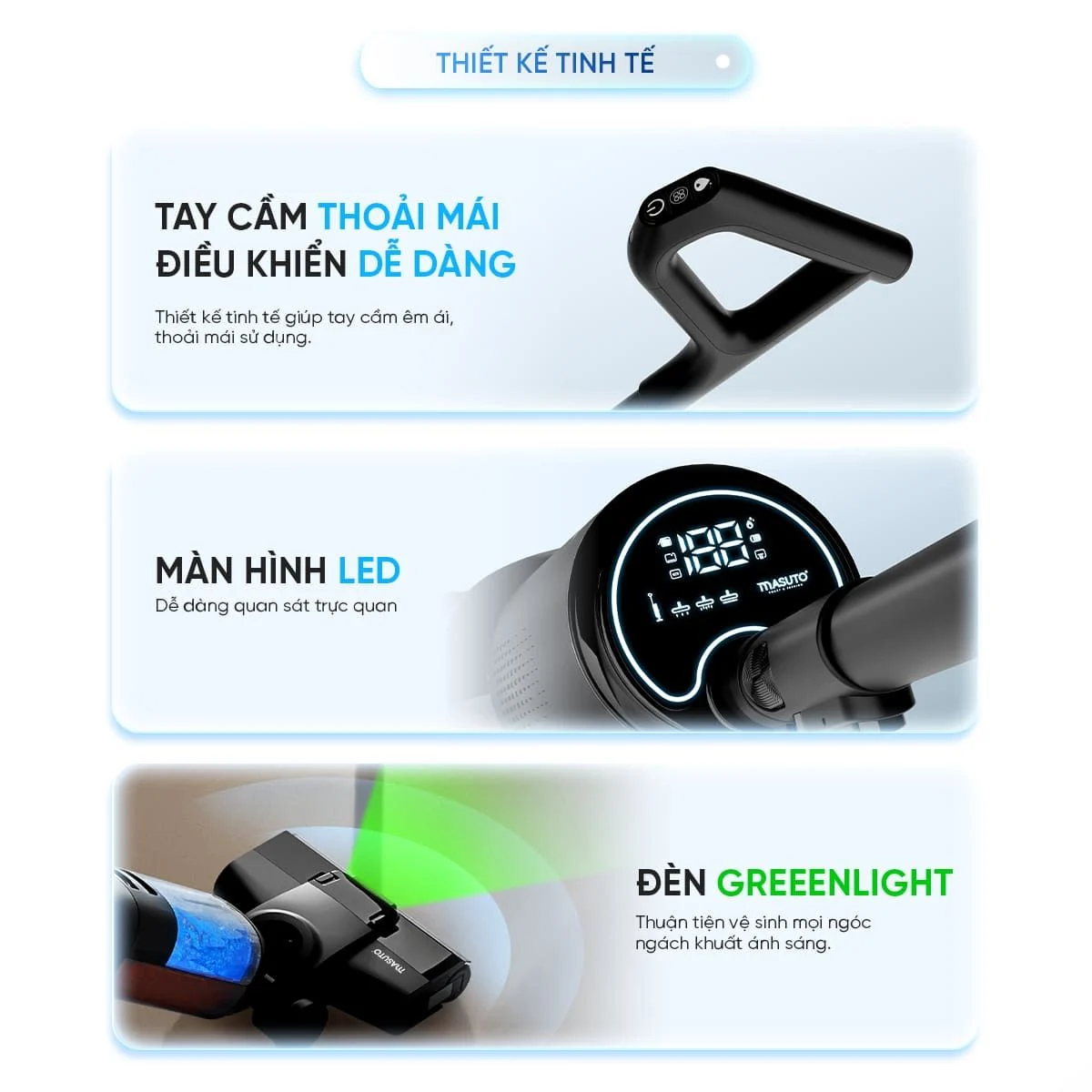 Máy hút bụi lau nhà không dây Masuto MSFOLD – ảnh 8