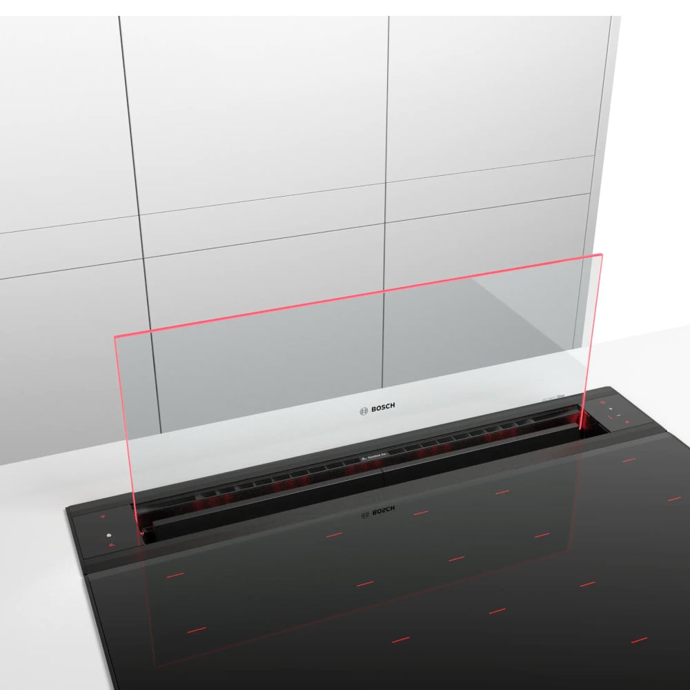 Home Connect và đồng bộ bếp từ – Máy hút mùi Bosch DDW88MM66 âm bàn series 8 Accent Line