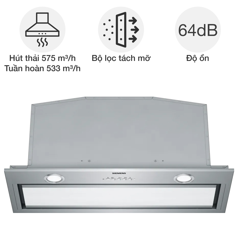 Máy hút mùi âm tủ Siemens LB79585M iQ700