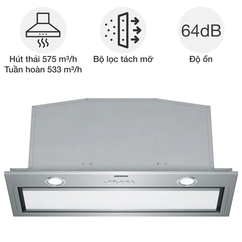Máy hút mùi âm tủ Siemens LB79585M iQ700