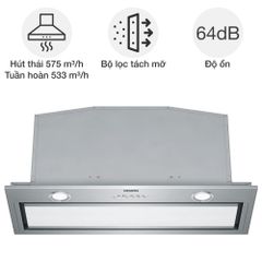 Máy hút mùi âm tủ Siemens LB79585M iQ700