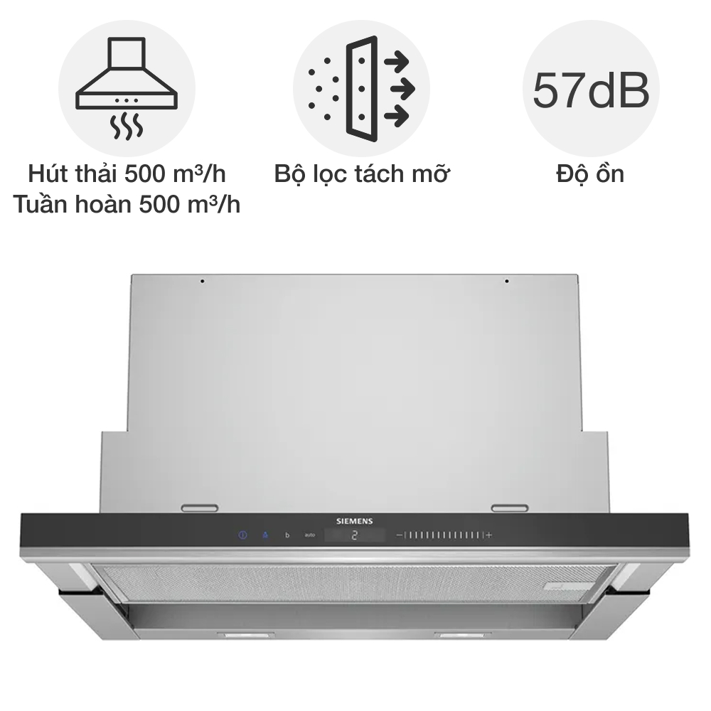 Máy hút mùi âm tủ Siemens LI69SA684 iQ700