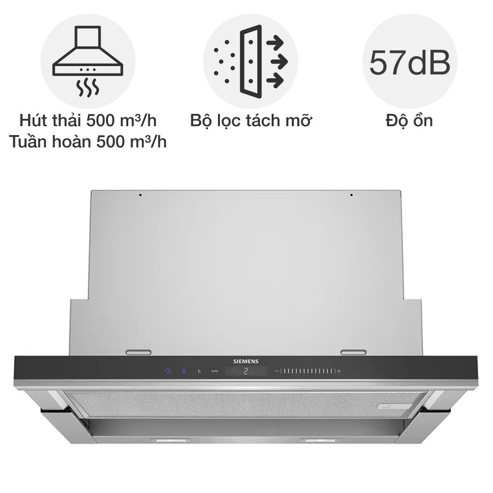 Máy hút mùi âm tủ Siemens LI69SA684 iQ700