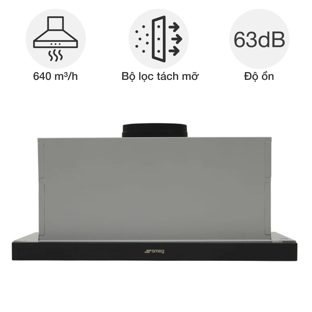 Máy hút mùi âm tủ Smeg KSET66VNE3 Universale