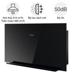 Máy hút mùi áp tường Miele DA 9092 W Screen