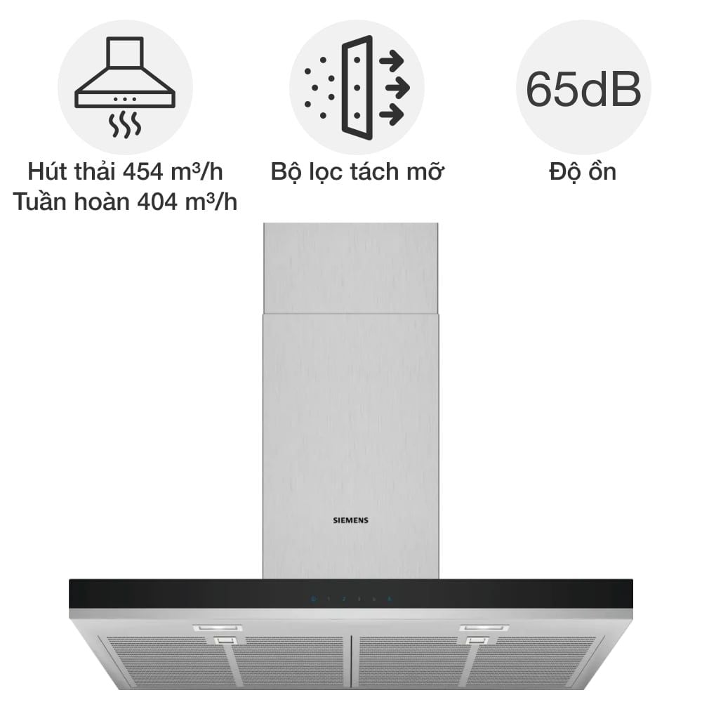 Máy hút mùi áp tường Siemens LC77BHM50 iQ300