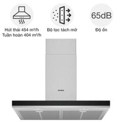 Máy hút mùi áp tường Siemens LC77BHM50 iQ300