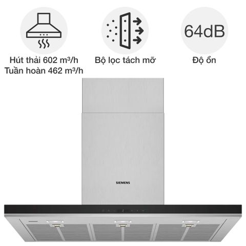 Máy hút mùi áp tường Siemens LC91BUR50 iQ700
