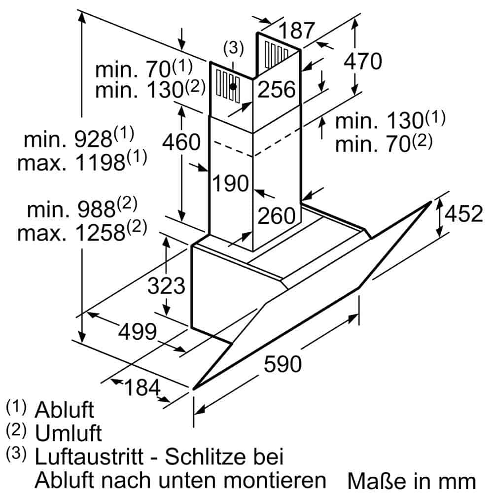 Êm 45–54 dB – Máy hút mùi Bosch DWK67JM60