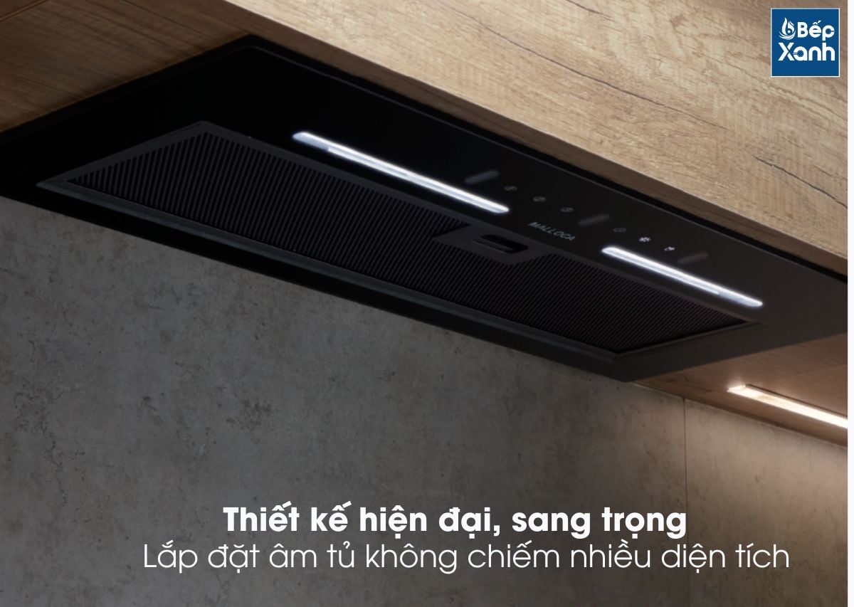 Máy hút mùi âm tủ Malloca MH 600GT/ Màu đen/ Dạng Hidden - Thiết kế Hidden mặt kính đen Máy hút mùi âm tủ Malloca MH 600GT/ Màu đen/ Dạng Hidden - Thiết kế Hidden mặt kính đen