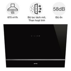 Máy hút mùi kính vát Smeg Universale KV28N